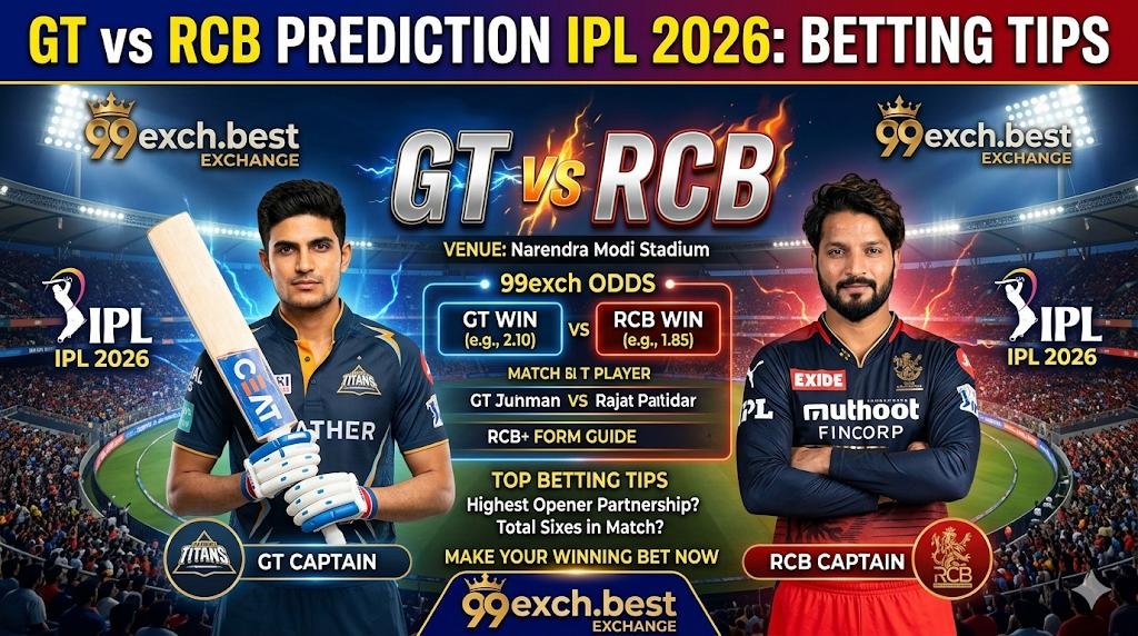 GT vs RCB Prediction IPL 2026: Betting Tips