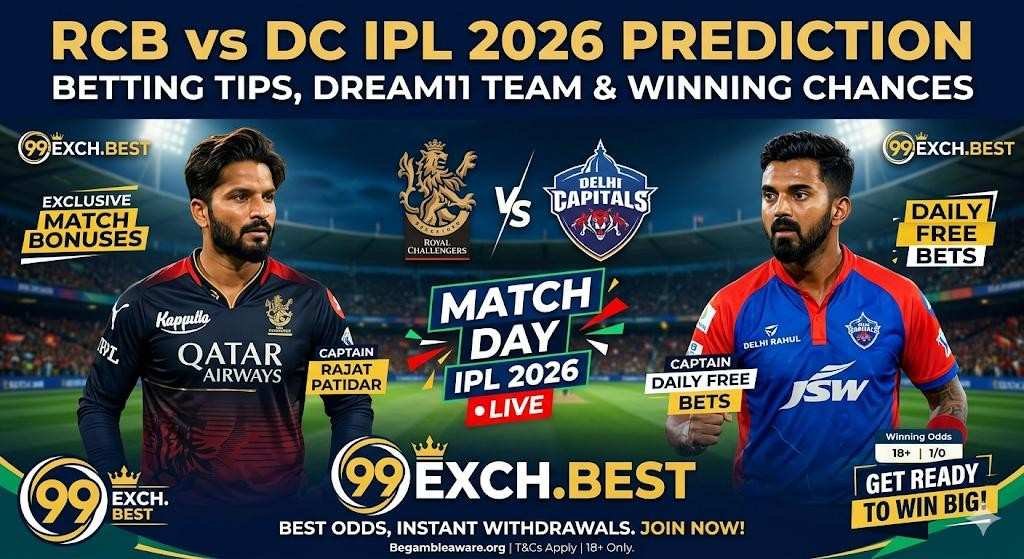 RCB vs DC Prediction IPL 2026: Betting Tips, Dream11 Team & Winning Chances