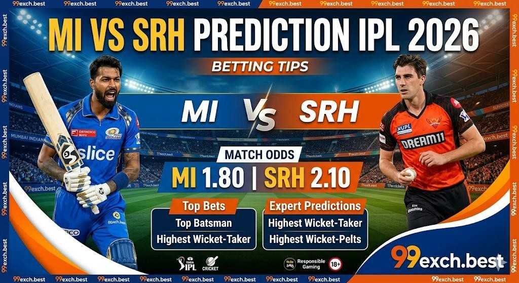 MI vs SRH Prediction IPL 2026: Betting Tips.