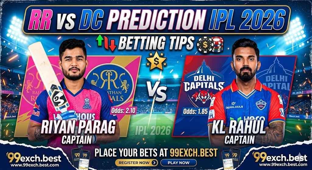 RR vs DC Prediction IPL 2026: Betting Tips