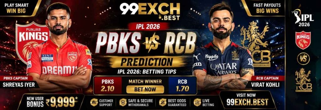 PBKS vs RCB Prediction IPL 2026: Betting Tips