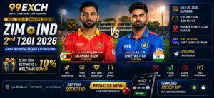 9EXCH ZIM vs IND 2nd T20I 2026 match prediction banner