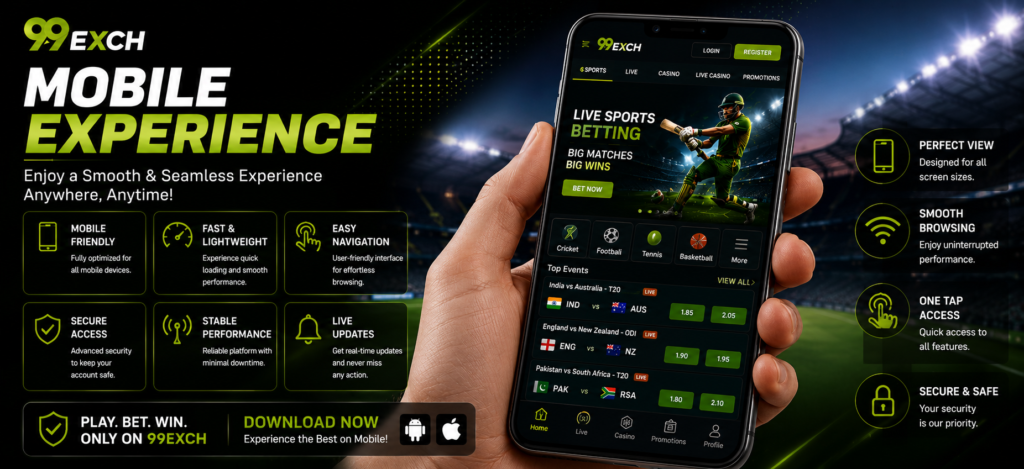 99exch Mobile Experience