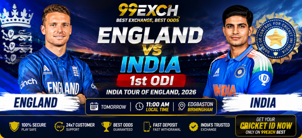 England vs India 1st ODI Match Prediction 2026 | 99exch Best