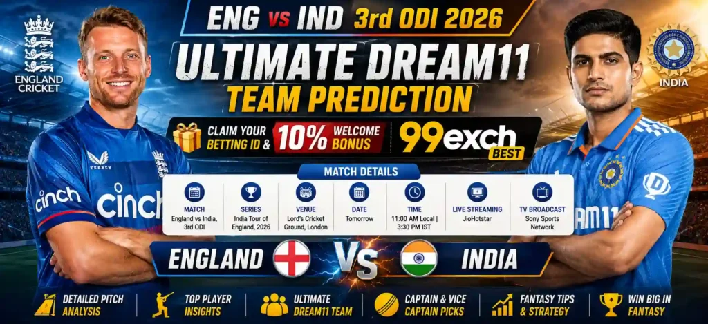ENG vs IND Dream11 Prediction