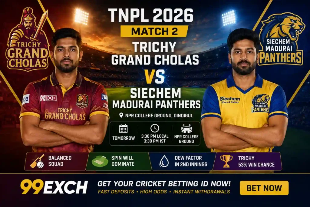 TNPL 2026 Match 2 promotional banner