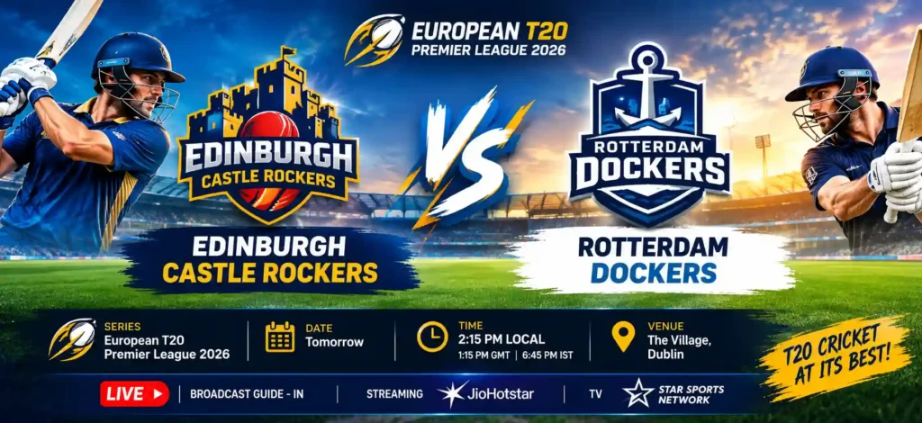 Edinburgh vs Rotterdam T20 Match 2026