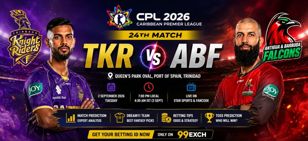 “TKR vs ABF CPL 2026 match prediction, toss and Dream11 tips”
