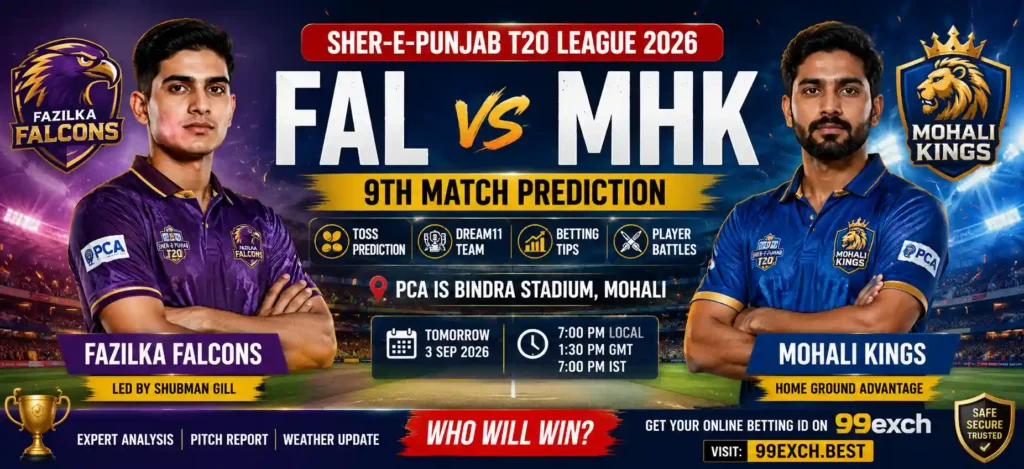 FAL vs MHK 9th Match Prediction Sher-E-Punjab T20 2026